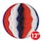 Beistle 12" Red, White & Blue Tissue Balls, 2ct.